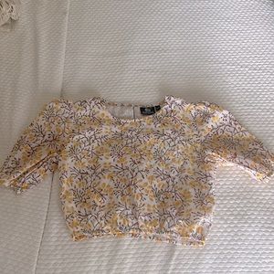 Madison Mathews Crop Blouse